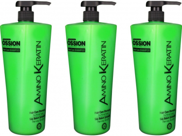 3x Ossion Amino Keratin Shampoo 800 ml